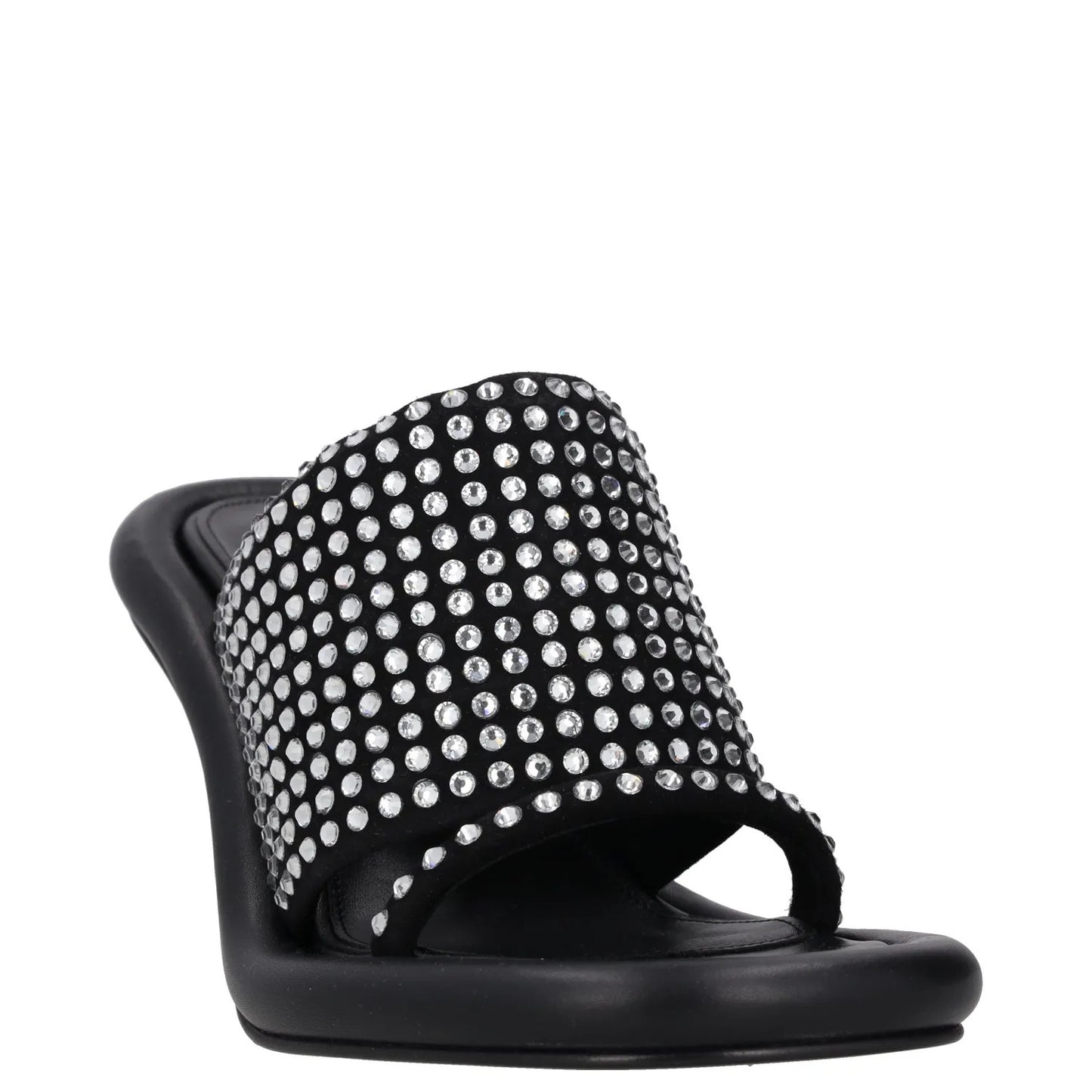 JW ANDERSON Womens Heels Black Leather Studded Open Toe Slip On UK 5 RRP 600 — View 2