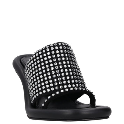 JW ANDERSON Womens Heels Black Leather Studded Open Toe Slip On UK 5 RRP 600 — View 2