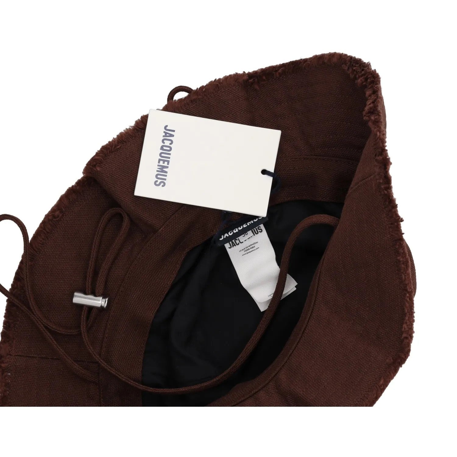 JACQUEMUS Womens Le Bob Artichaut Bucket Hat Brown Strap Size 58 RRP 130.6 — View 9