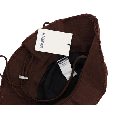 JACQUEMUS Womens Le Bob Artichaut Bucket Hat Brown Strap Size 58 RRP 130.6 — View 9