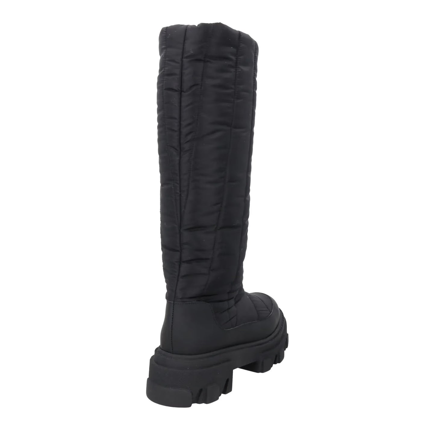 GIA COUTURE Womens Knee High Boot Black Fabric Flat Rubber Padded EU35 RRP500 — View 6