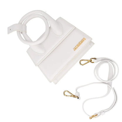 JACQUEMUS Womens Le Chiquito Noeud Leather Tote Bag White One Size RRP 745 — View 17