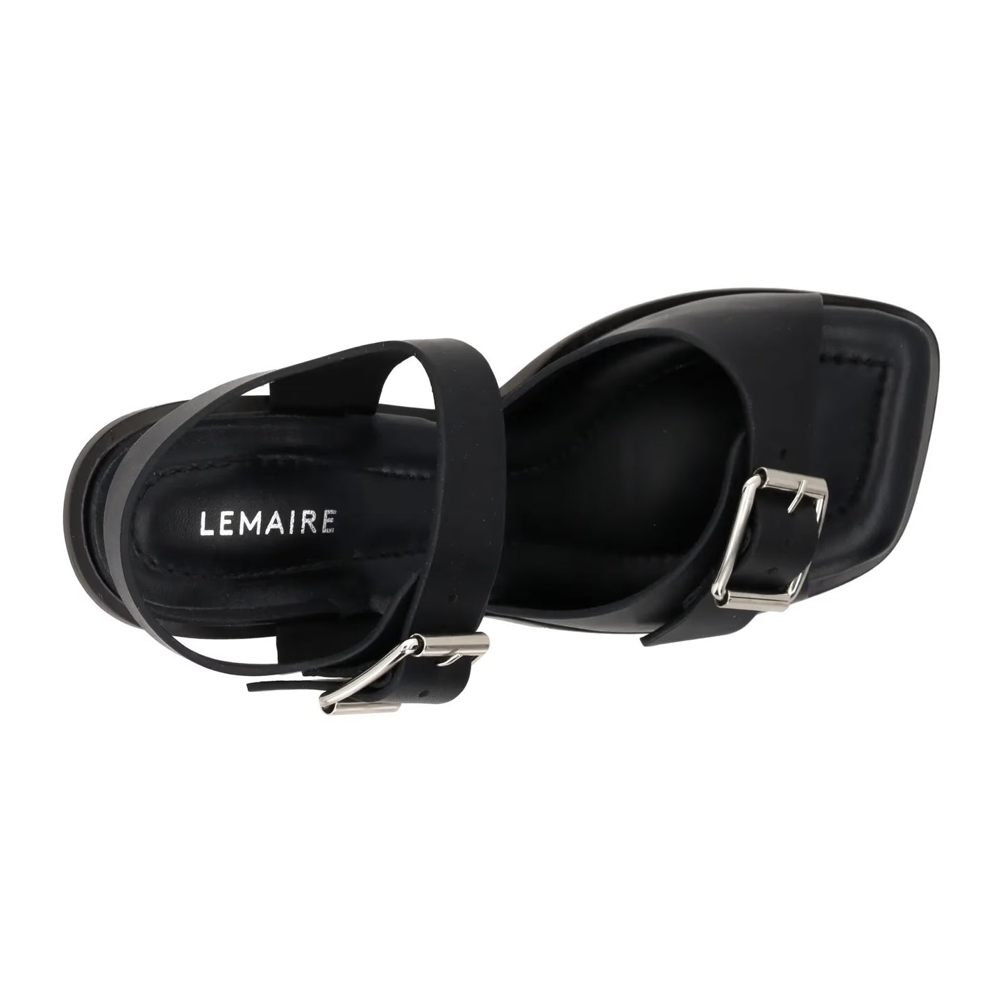 LEMAIRE Womens Strappy Heels Black Leather Calf Buckle Open Toe UK 5 RRP 631.6 — View 7