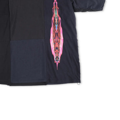 CHILDREN OF THE DISCORDANCE Mens T-Shirt Black Cotton Patchwork Size 1 RRP 180 — View 4