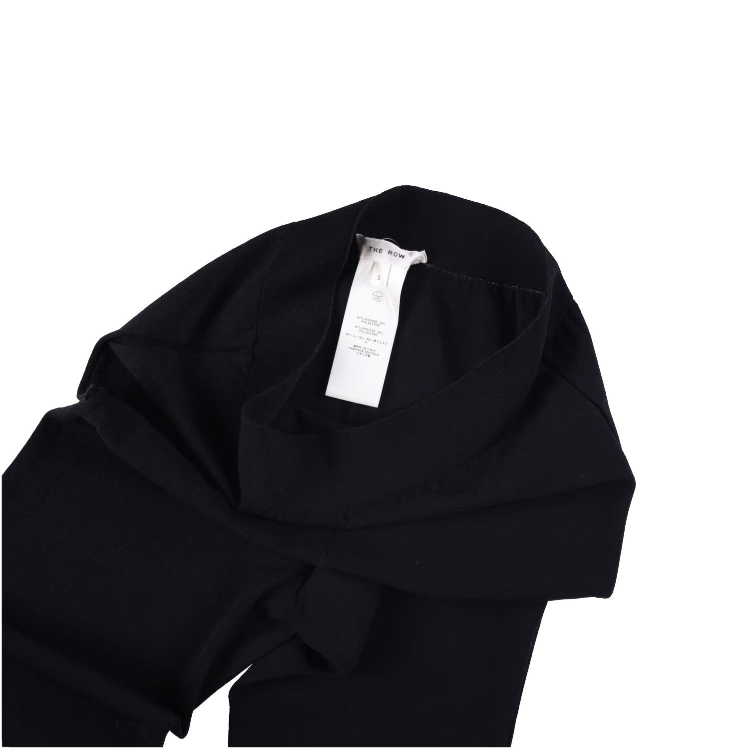 THE ROW Womens Clizia Leggings Black Mid Rise Ankle Solid Size S RRP 1218.5 — View 11