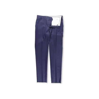 CANALI Mens Chino Trousers Wool Blue Pleated Slash Pockets Size 6 R RRP 250 — View 5