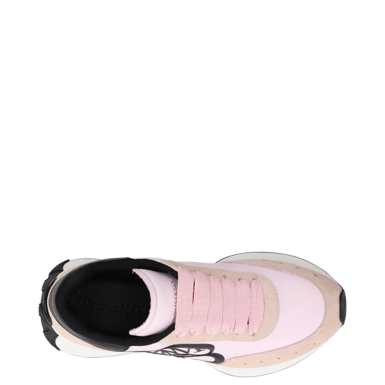 ALEXANDER MCQUEEN Womens Trainer Pink Leather Sneaker Low Top Lace Up UK3 RRP650 — View 7