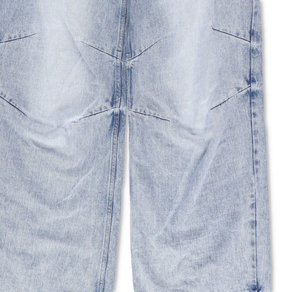 WE11 DONE Womens Sky Wire Detail Denim Pants Relaxed Fit High Rise Blue M RRP795 — View 4