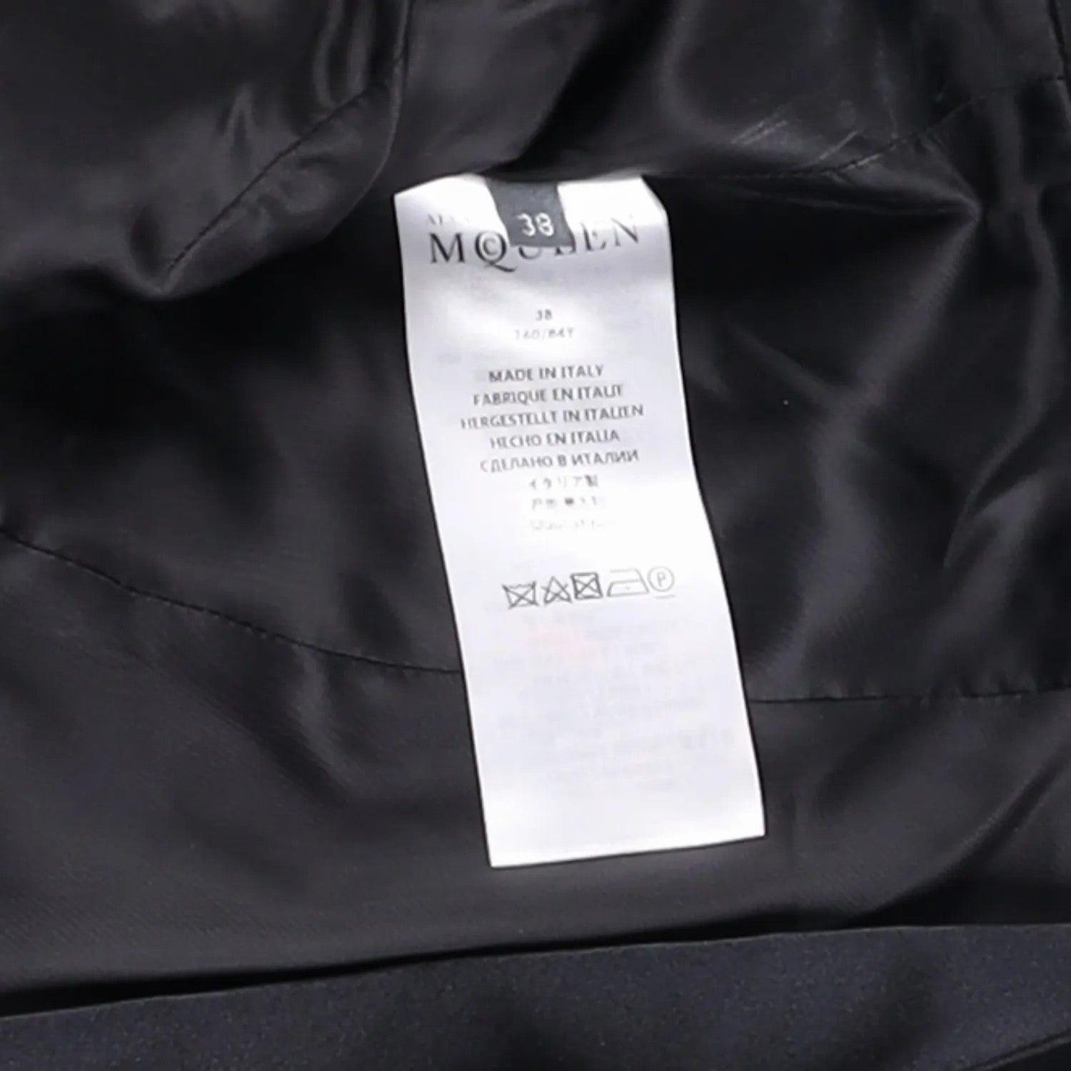 ALEXANDER MCQUEEN Womens Formal Blazer Black Cotton Blend Mid Length 38 RRP 700 — View 10