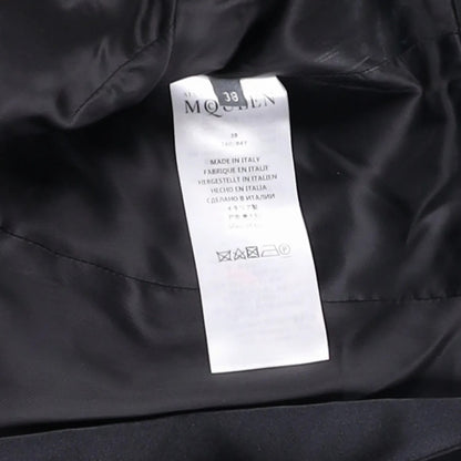 ALEXANDER MCQUEEN Womens Formal Blazer Black Cotton Blend Mid Length 38 RRP 700 — View 10