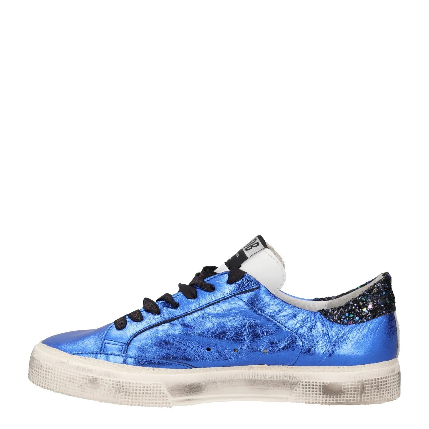 GOLDEN GOOSE Womens Blue White Leather Low Top Lace Up Star UK 8 RRP 485 — View 4
