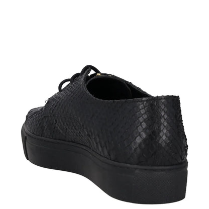 SWEAR Mens Shoes Black Leather Croc Detail Casual Sneaker Low Top UK8 RRP 250 — View 5