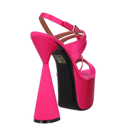 D'ACCORI Womens High Heels Pink Synthetic Strappy Open Toe UK 5 RRP 595 — View 6
