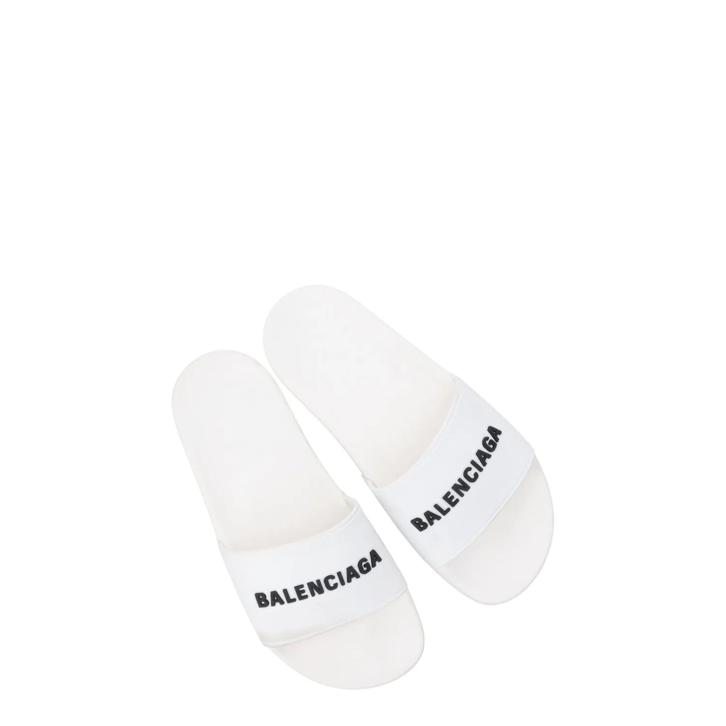 BALENCIAGA Women Piscini Pool Slide Rubber Flat Heel Sandal White UK 4 RRP 310 — View 9