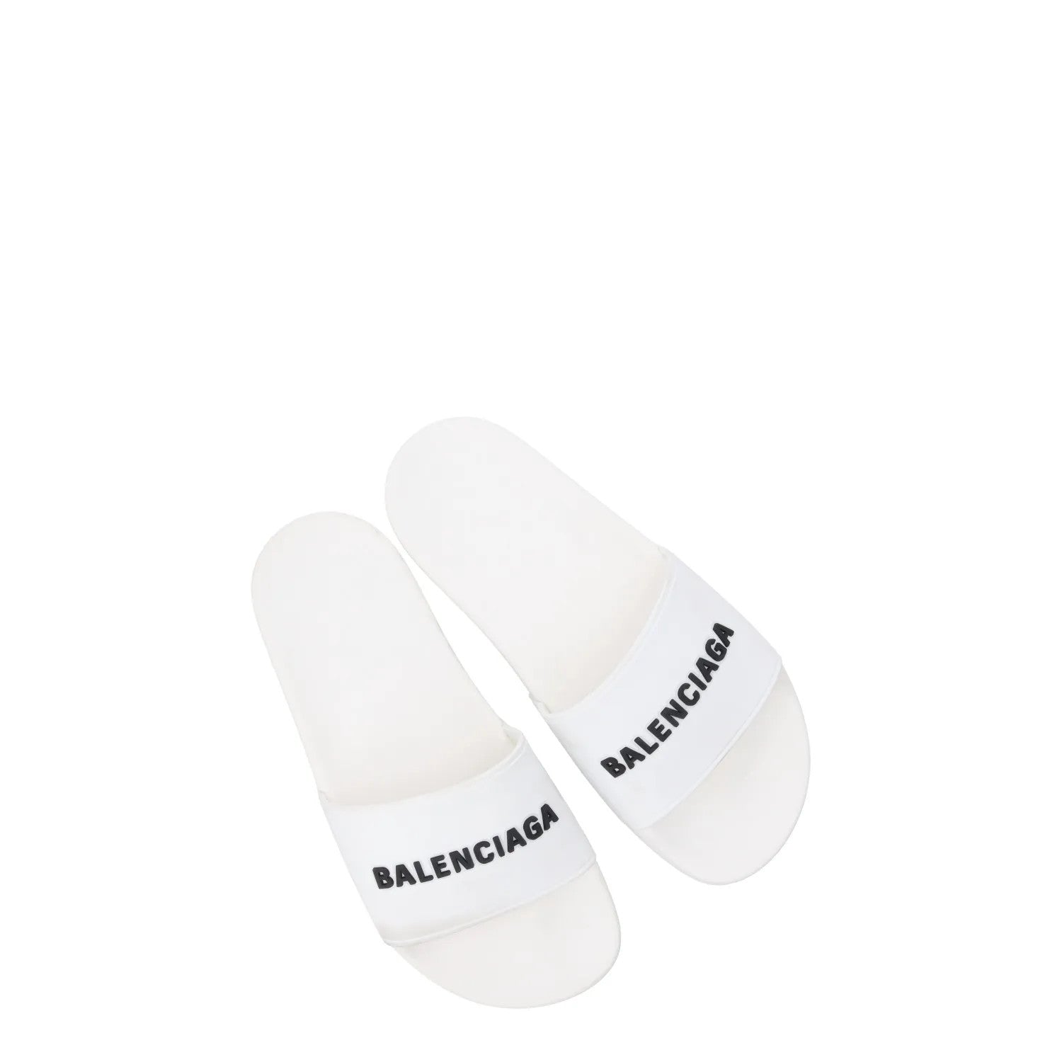 BALENCIAGA Women Piscini Pool Slide Rubber Flat Heel Sandal White UK 4 RRP 310 — View 9