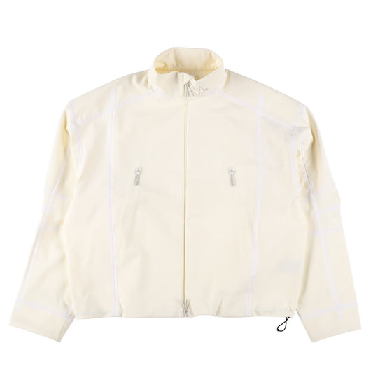 ROA Mens Softshell Jacket White High Neck Zip Front Windbreaker Size XL RRP 785