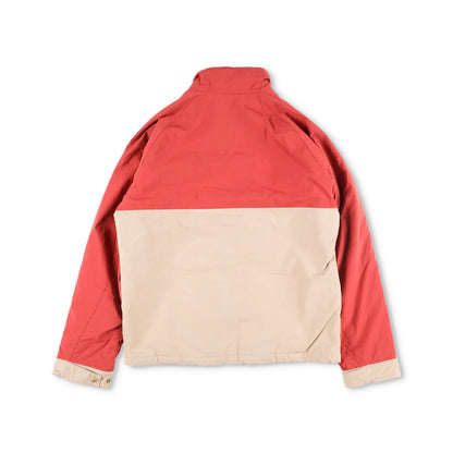HOLUBAR Mens Coat Beige Red Snap Closure Stand Up Collar Pockets L - 4 RRP 500 — View 15