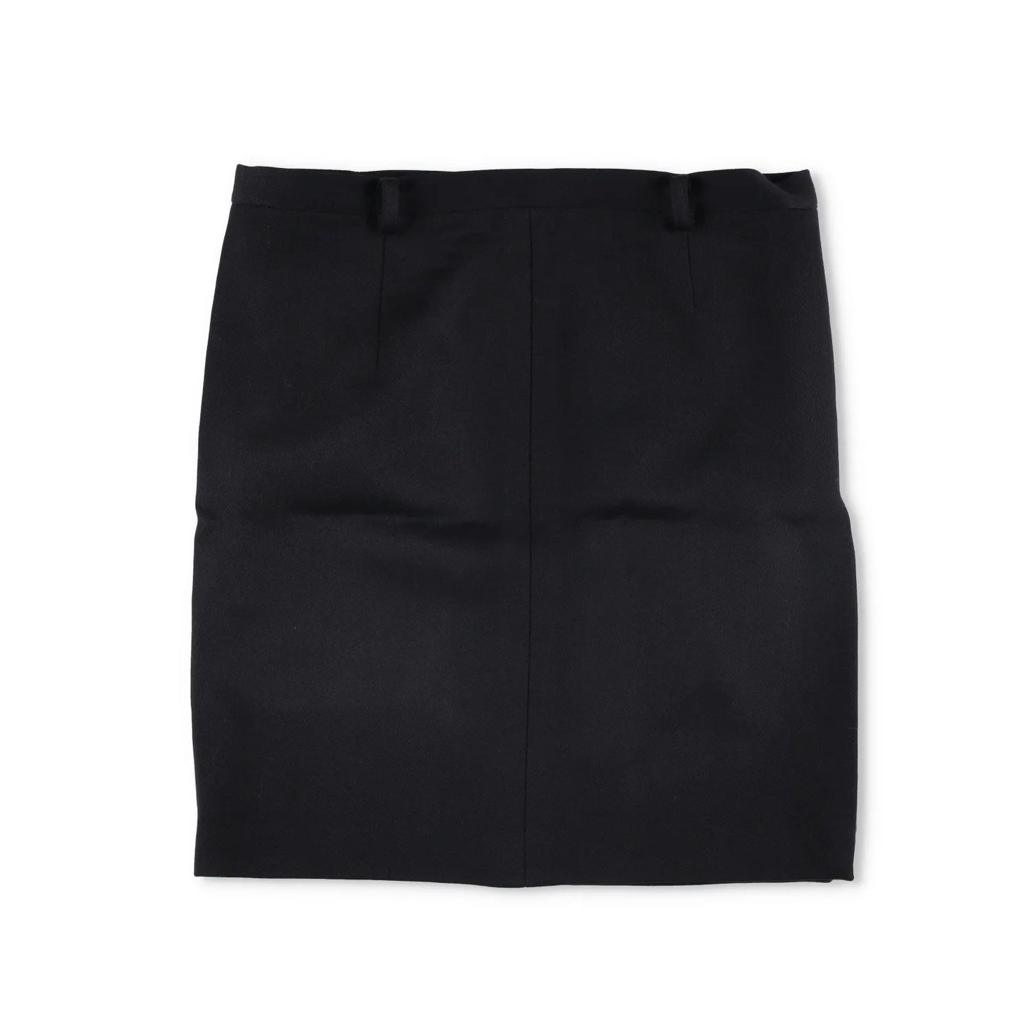 VETEMENTS Womens Knee Length Skirt Black Wool Button Closure Size M RRP 350 — View 5