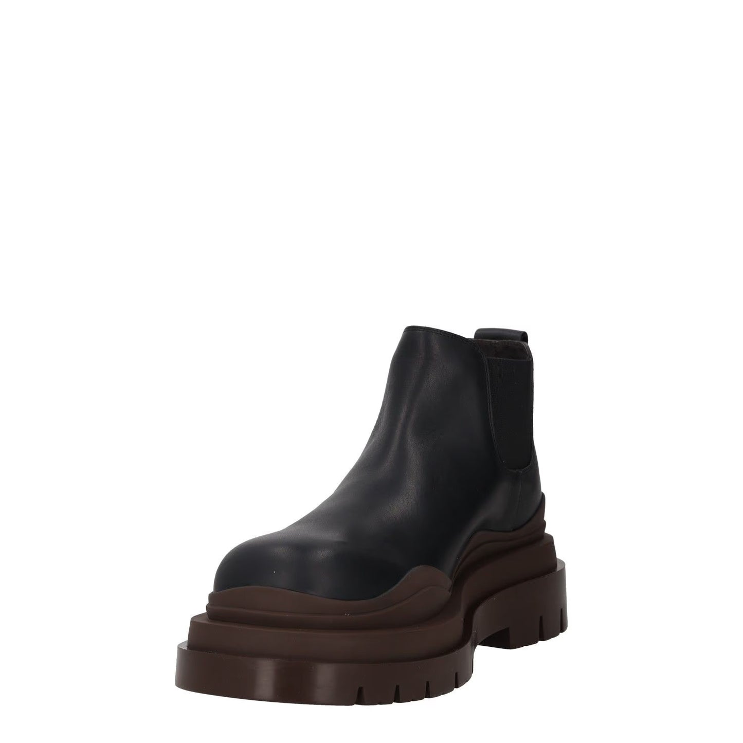 BOTTEGA VENETA Womens Chelsea Boots Slip On Black Brown Leather UK 7 RRP 1080 — View 3