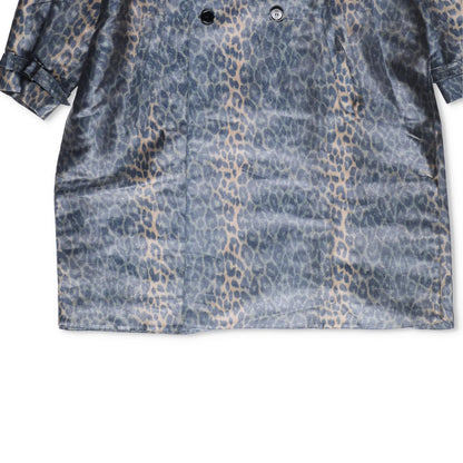 DIOR HOMME Mens Jacket Trench Overcoat Belted Leopard Print Grey Size 48 RRP1850 — View 4
