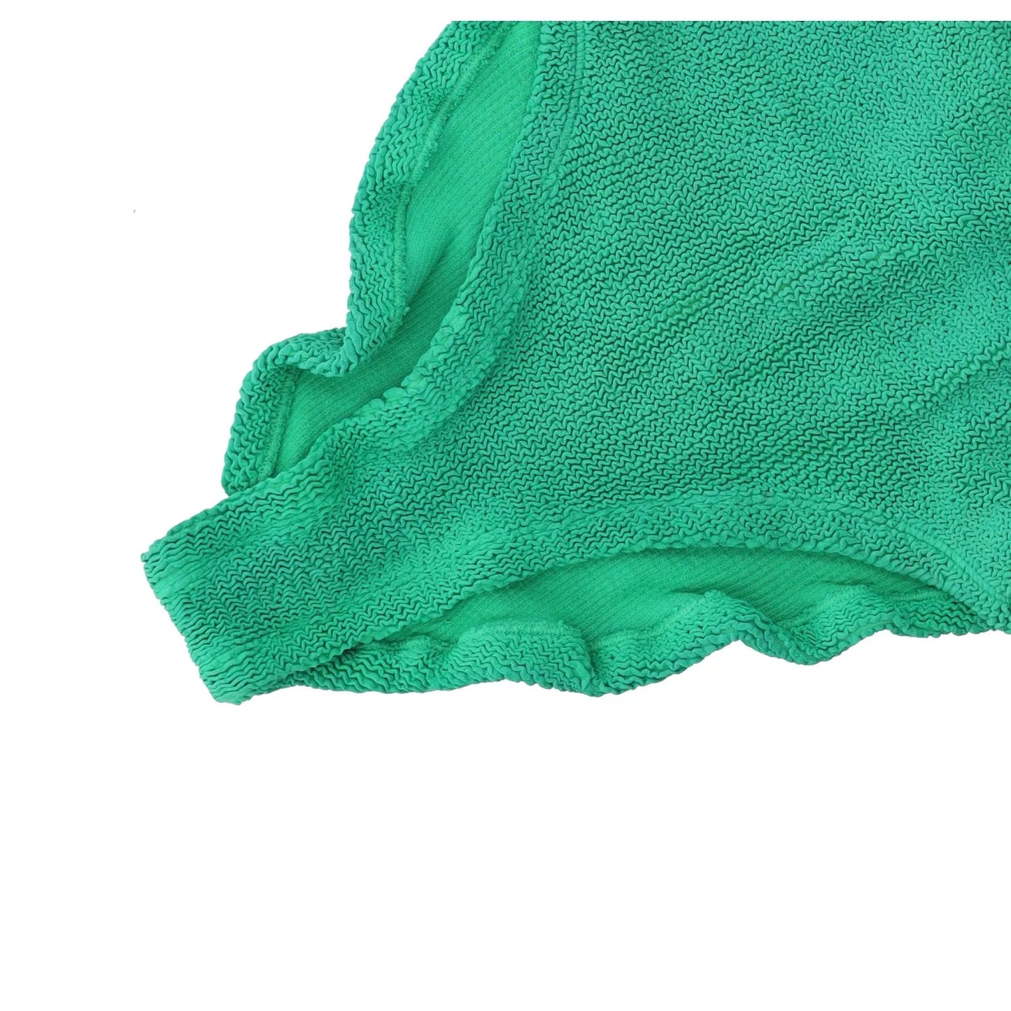 HUNZA G Womens Domino Swimdress Emerald Green Crinkle One Piece One Size RRP 150 — View 7
