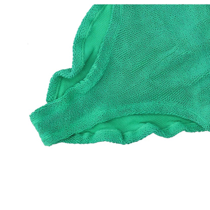 HUNZA G Womens Domino Swimdress Emerald Green Crinkle One Piece One Size RRP 150 — View 7