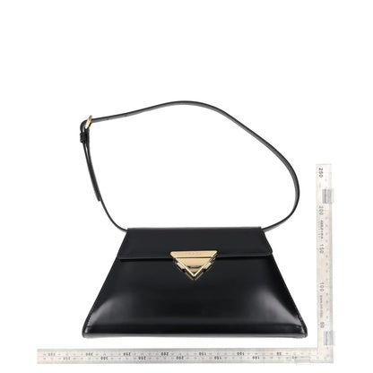 PRADA Womens Spazzolato Brushed Leather Shoulder Bag Black Size M RRP 2650 — View 11