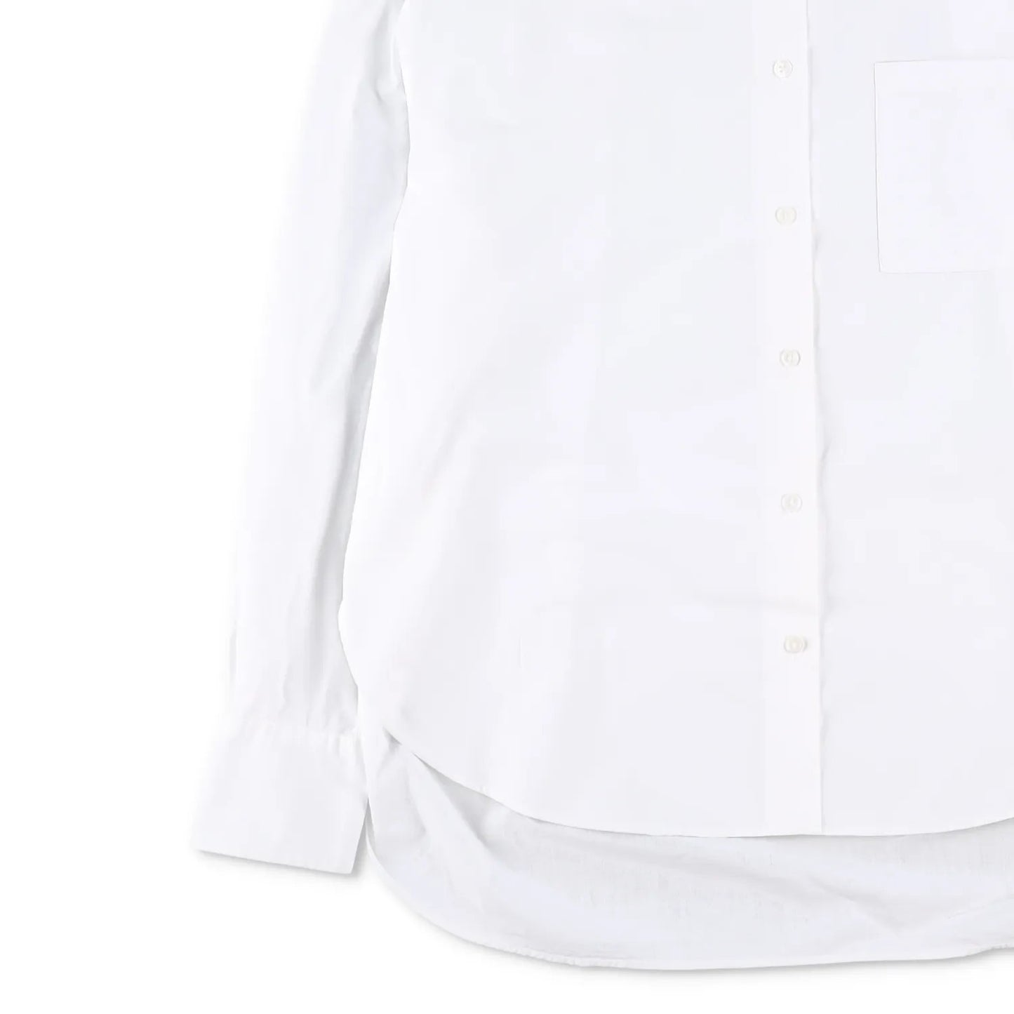FRANKIE SHOP Women Lui Organic Cotton Button Up Long Sleeve Shirt White L RRP130 — View 3