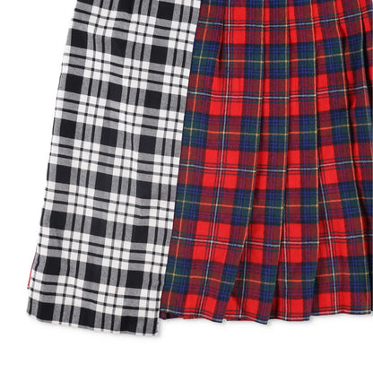 RENTRAYAGE Womens Pleated Skirt Assymetric Cotton Multicoloured XS RRP 250 — View 3