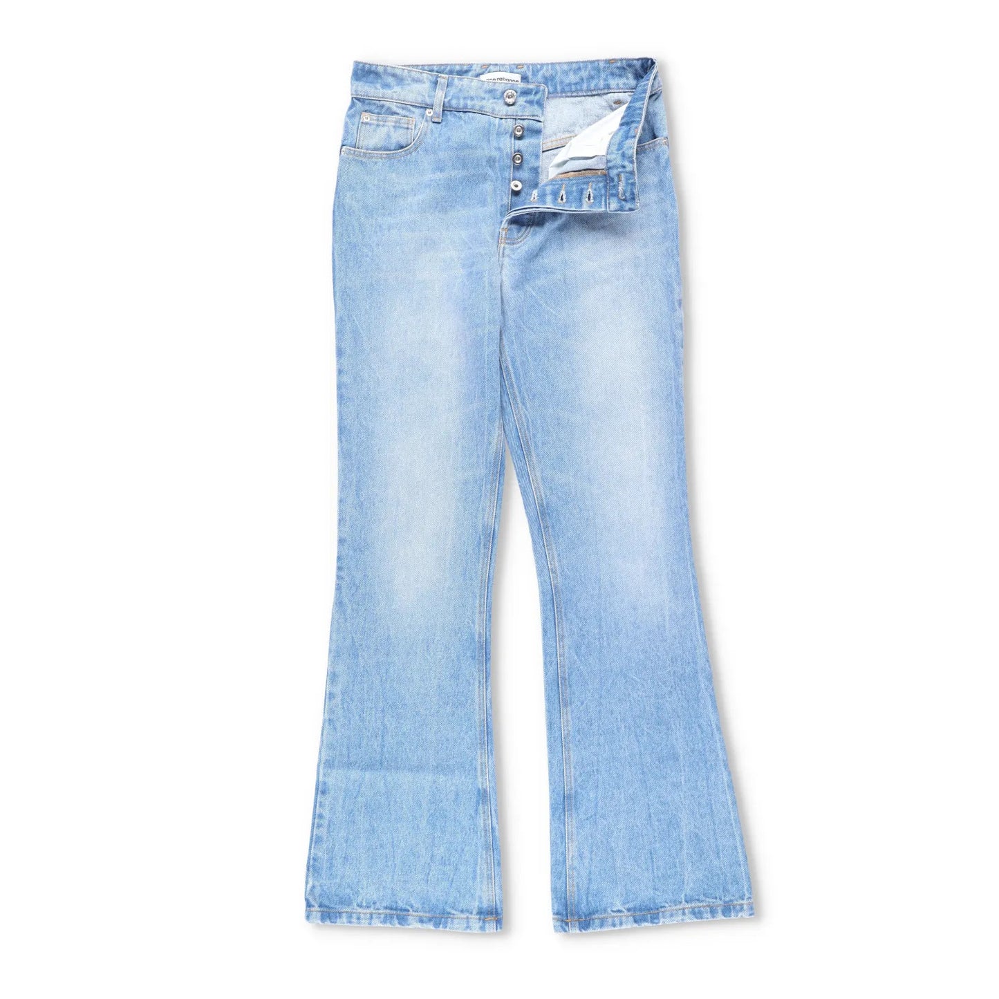 PACO RABANNE Womens Flares Bootcut Jeans Denim Light Blue Size 36 RRP 350 — View 5