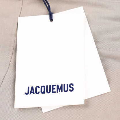 JACQUEMUS Womens Jupe Pareo Croissant Midi Skirt Slit A-Line Beige XXL RRP 520 — View 7