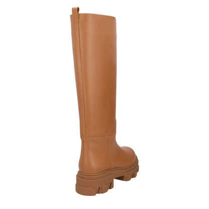 GIA COUTURE X Pernille Women Tubular Combat Leather Boot Knee Chunky UK5 RRP480 — View 6
