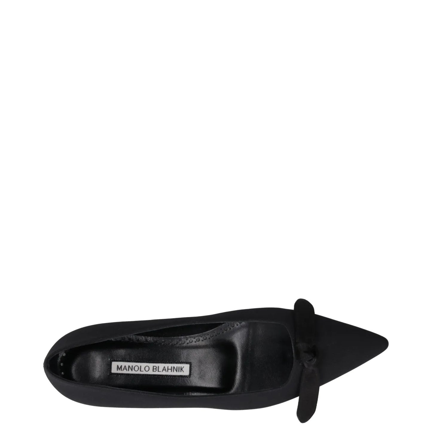 MANOLO BLAHNIK Womens Flats Black Synthetic Slip On Bow Detail UK 2 RRP 650 — View 7