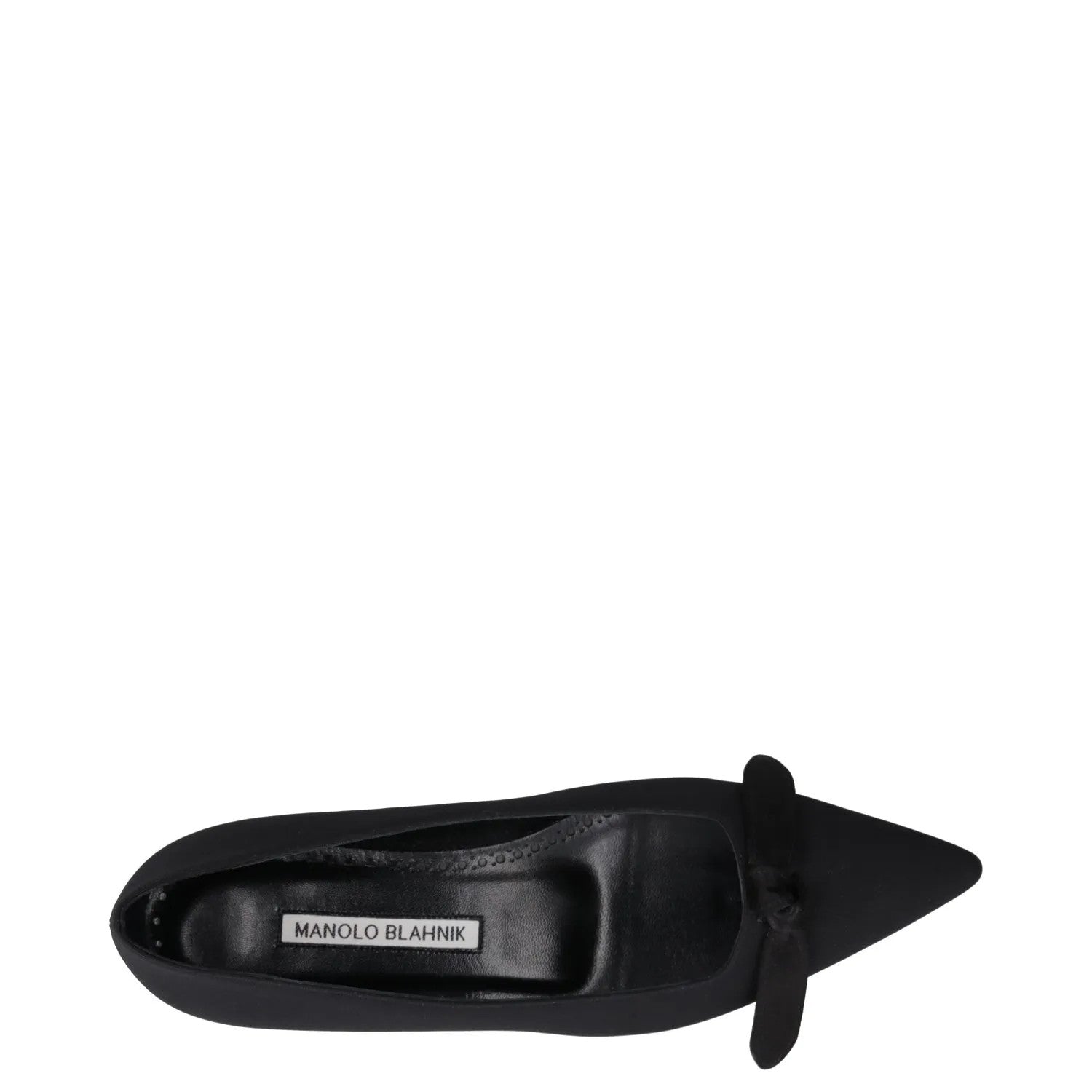 MANOLO BLAHNIK Womens Flats Black Synthetic Slip On Bow Detail UK 2 RRP 650 — View 7