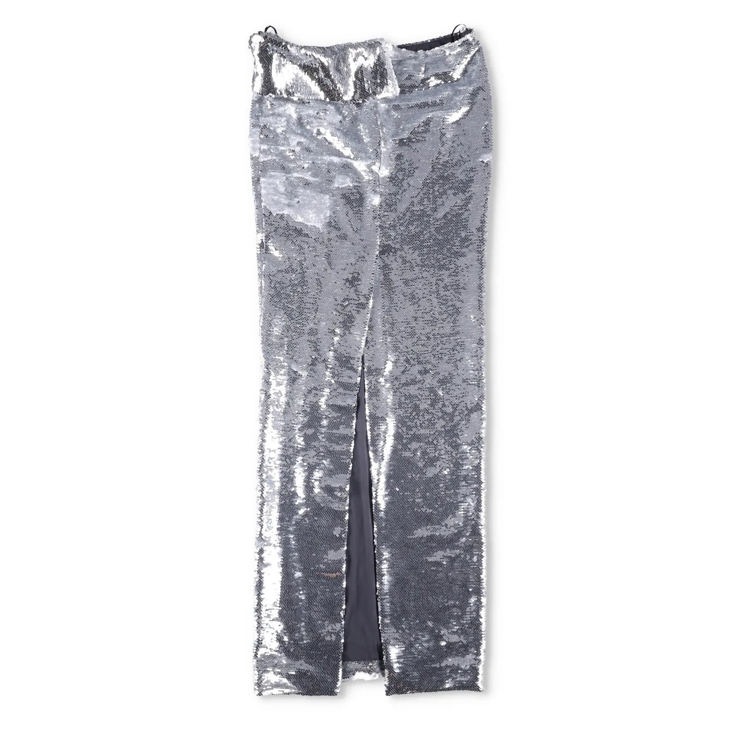 LAQUAN SMITH Womens Maxi Skirt Metallic High Rise Long Satin Size XS RRP 1115 — View 5