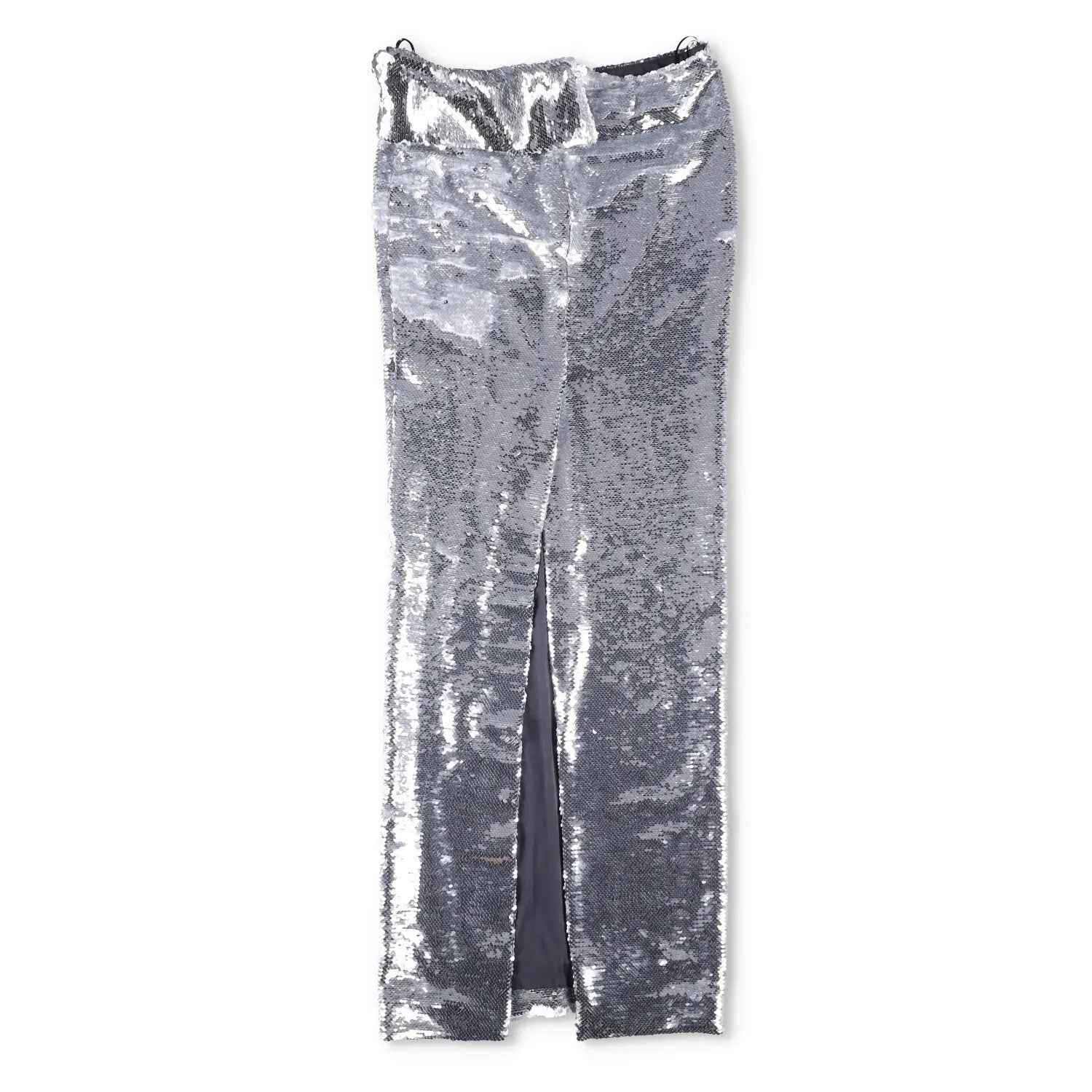 LAQUAN SMITH Womens Maxi Skirt Metallic High Rise Long Satin Size XS RRP 1115 — View 5