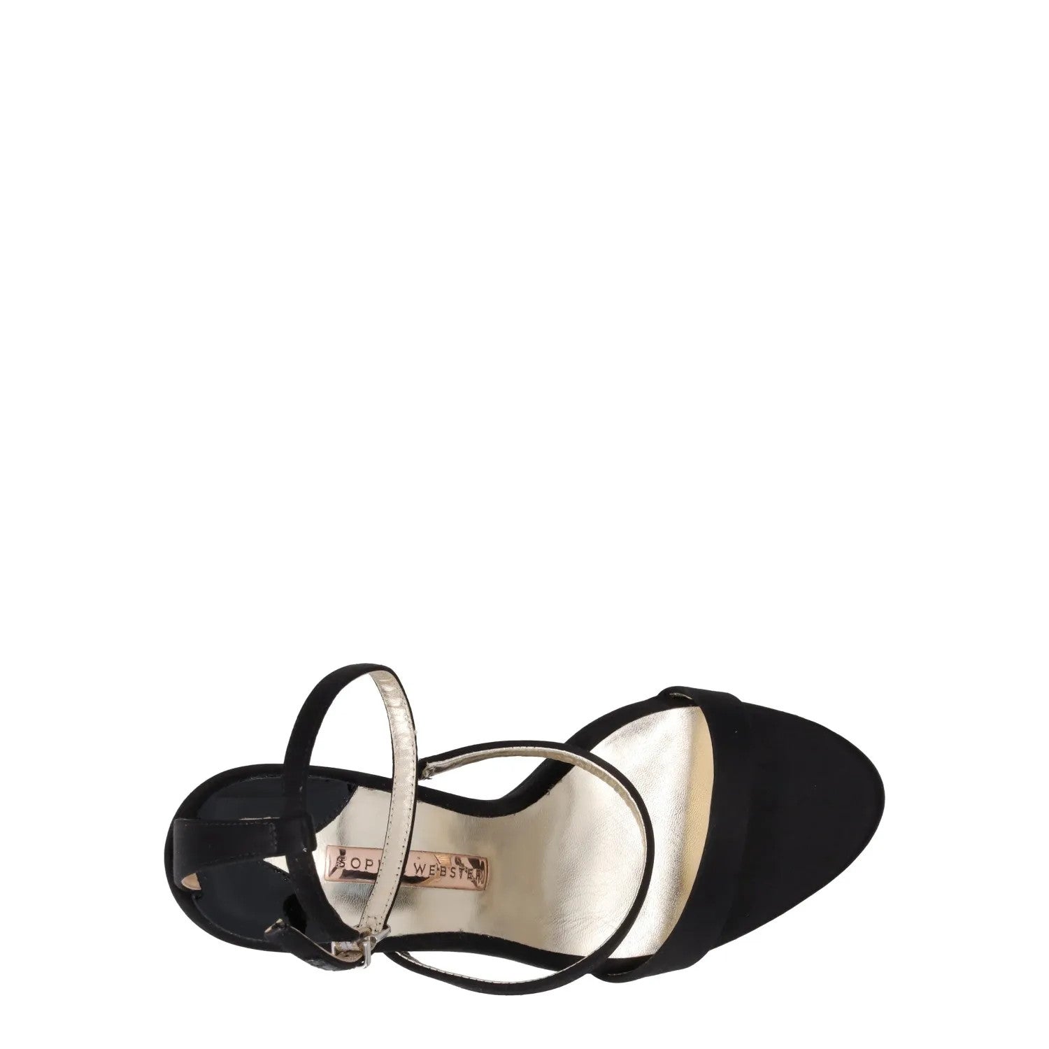 SOPHIA WEBSTER Rosalind Crystal Sandals Black Satin Leather Lining UK 6.5 RRP500 — View 7