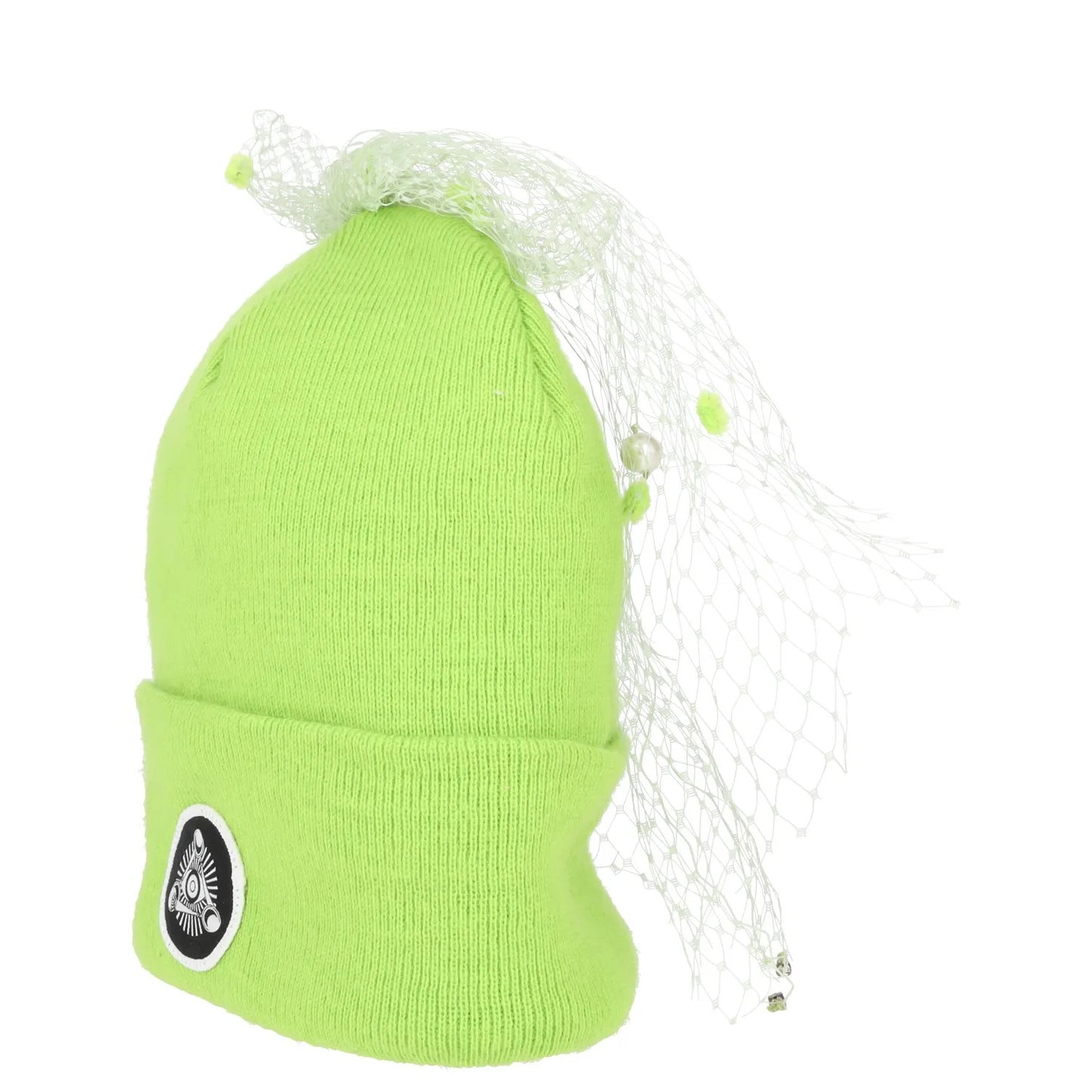 SILVER SPOON ATTIRE Womens Beanie Hat Green Synthetic Bow Detail Size S RRP 100 — View 3