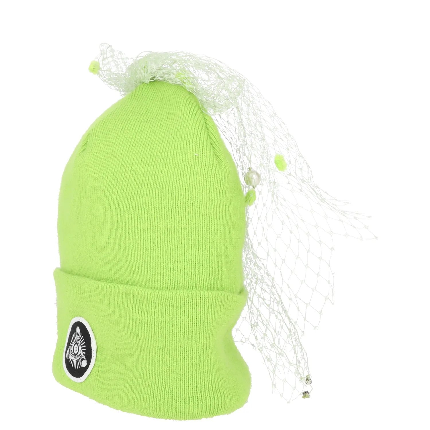 SILVER SPOON ATTIRE Womens Beanie Hat Green Synthetic Bow Detail Size S RRP 100 — View 3