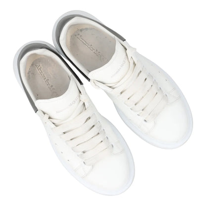 ALEXANDER MCQUEEN Womens Sneakers Pearl Black Leather Low Top EU 37.5 RRP 450 — View 8
