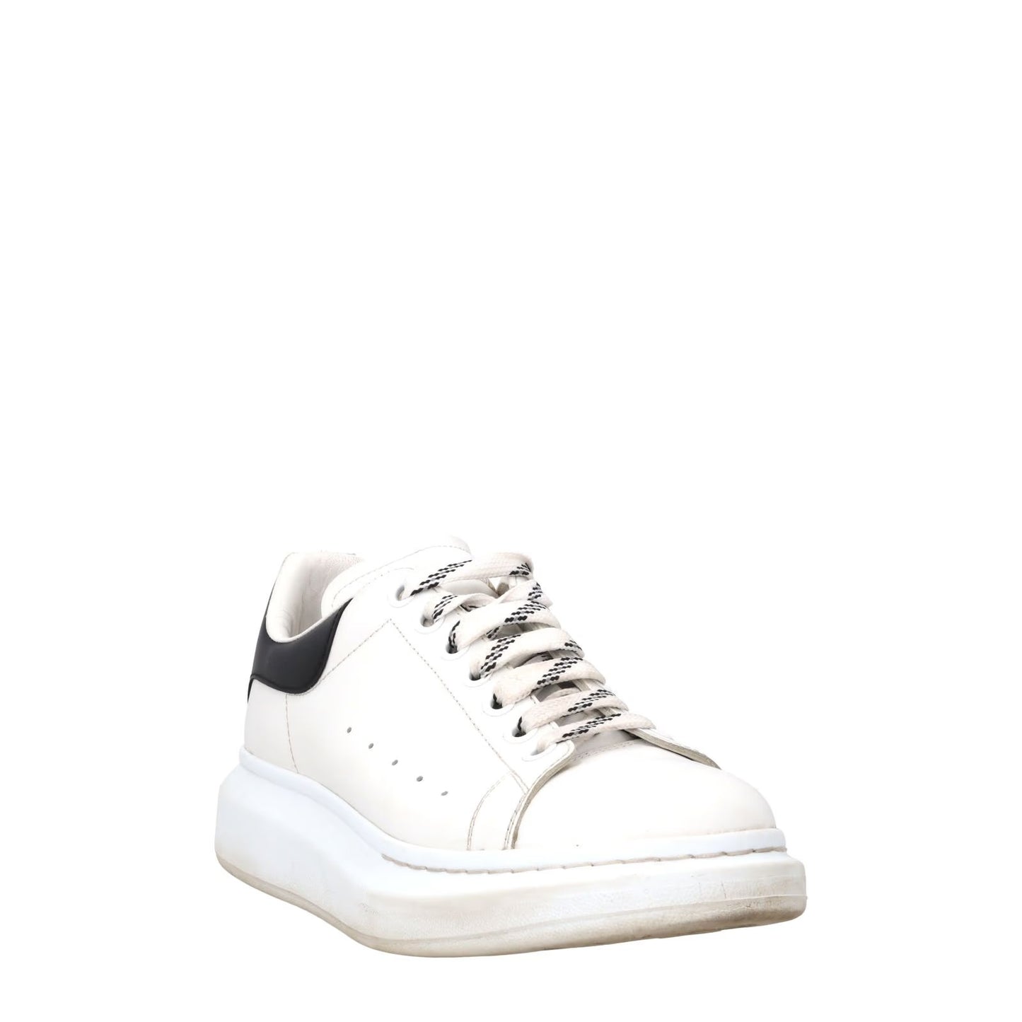 ALEXANDER MCQUEEN Mens Chunky Sneakers White Black Low Top Lace Up EU 42 RRP 450 — View 2