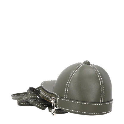 J.W. ANDERSON Womens Nano Cap Crossbody Bag Leather Army Green Size S RRP 295 — View 5