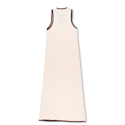 JIL SANDER Womens Plus Midi Dress Low Neck Sleeveless Knit Neutrals 34 RRP 1040 — View 5