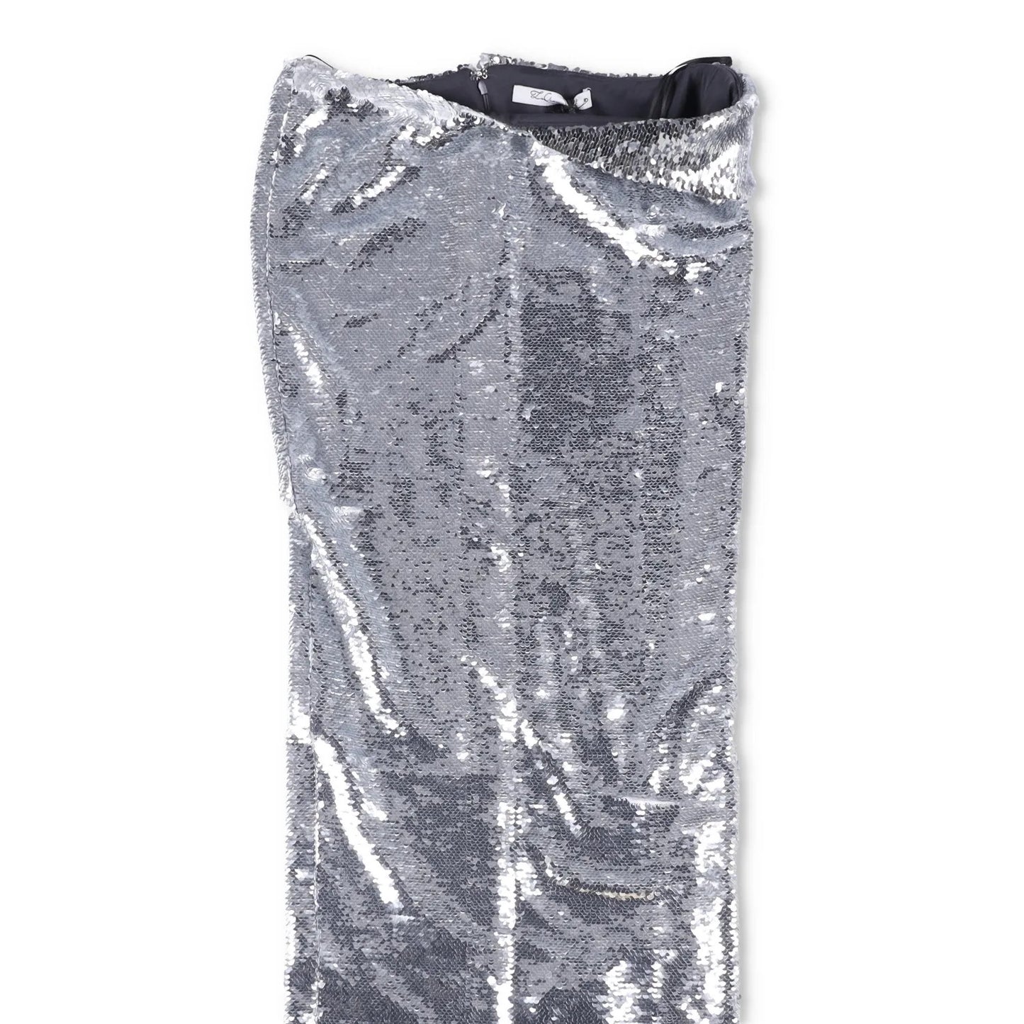 LAQUAN SMITH Womens Maxi Skirt Metallic High Rise Long Satin Size XS RRP 1115 — View 3