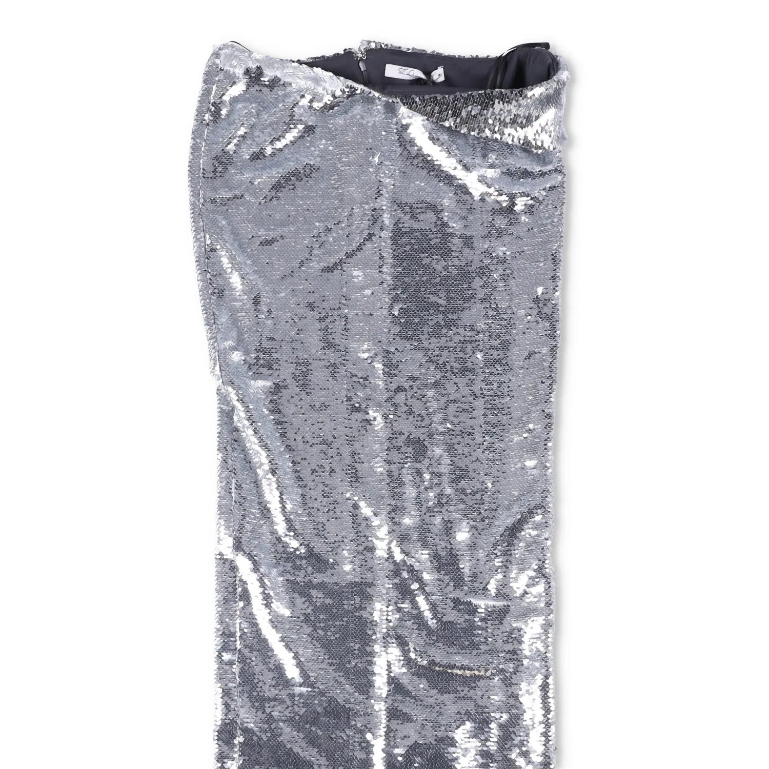 LAQUAN SMITH Womens Maxi Skirt Metallic High Rise Long Satin Size XS RRP 1115 — View 3