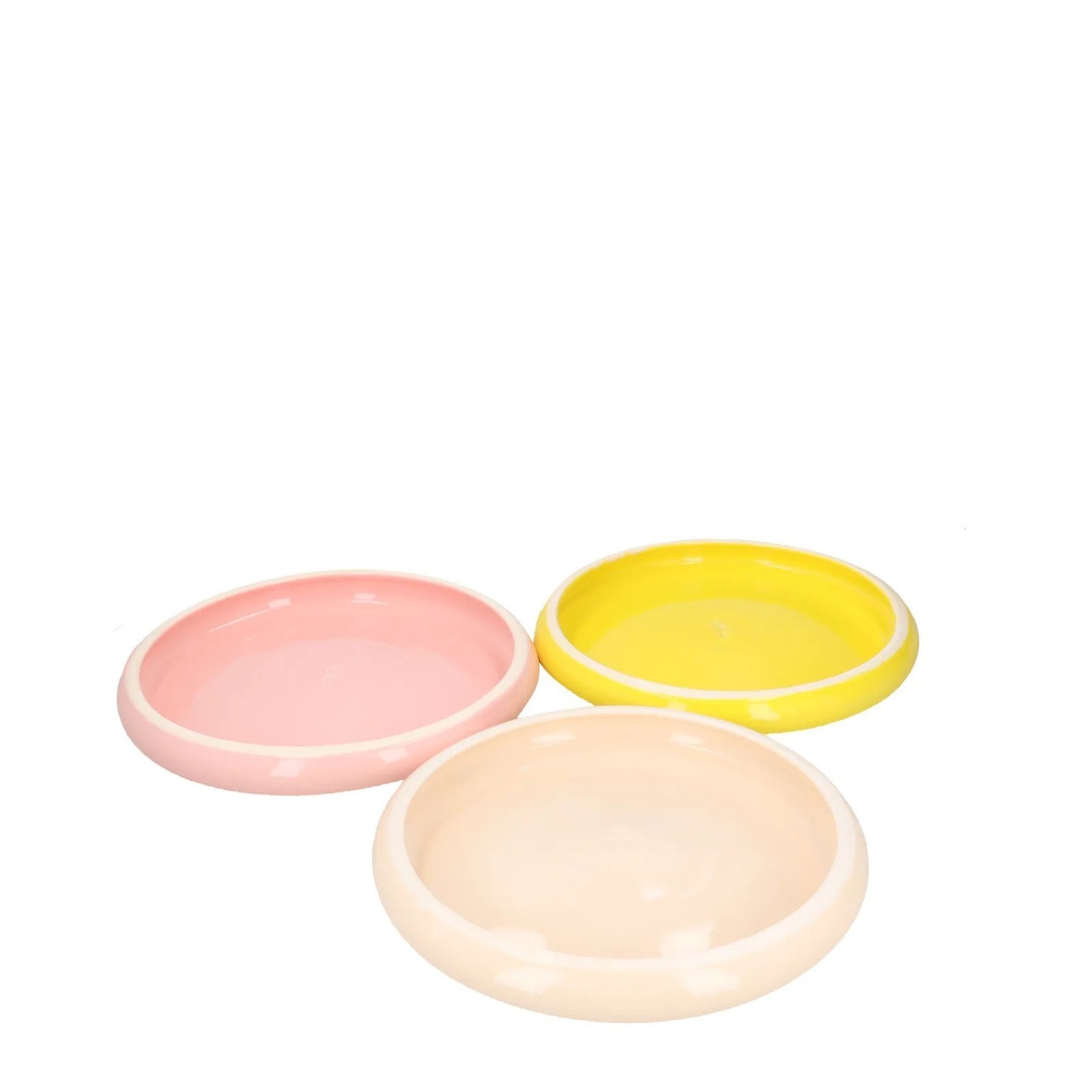 LOLA MAYERAS Set Of 3/4 Puffy Plate Round Multicoloured One Size  RRP 200 — View 3
