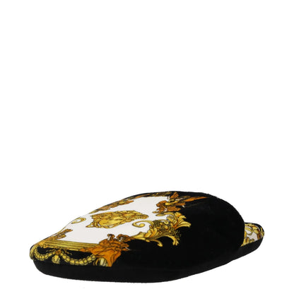 VERSACE Womens Slippers Flat Round Toe Printed Slip On Multicoloured S RRP 168 — View 3