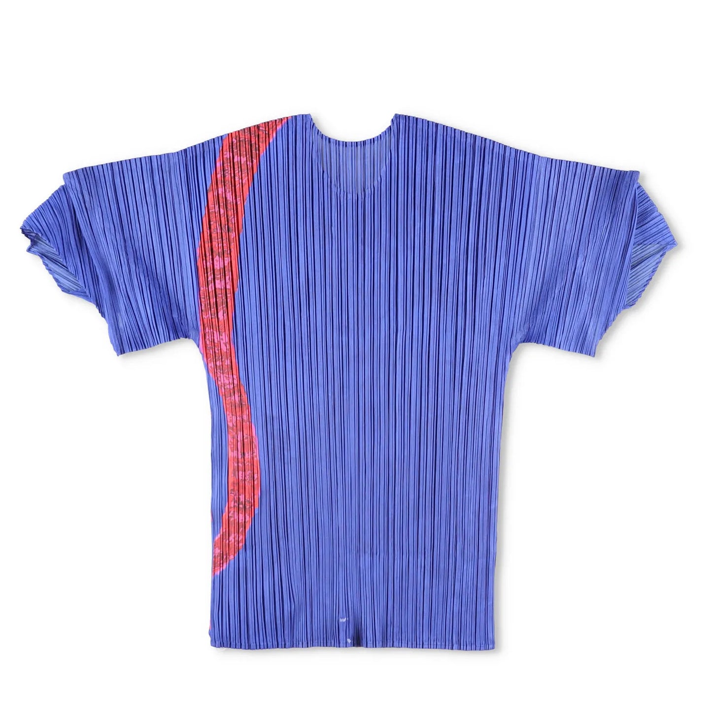 ISSEY MIYAKE Womens Kimono Blue T-Shirt Polyester Pleated Geometric 3 RRP 240 — View 8