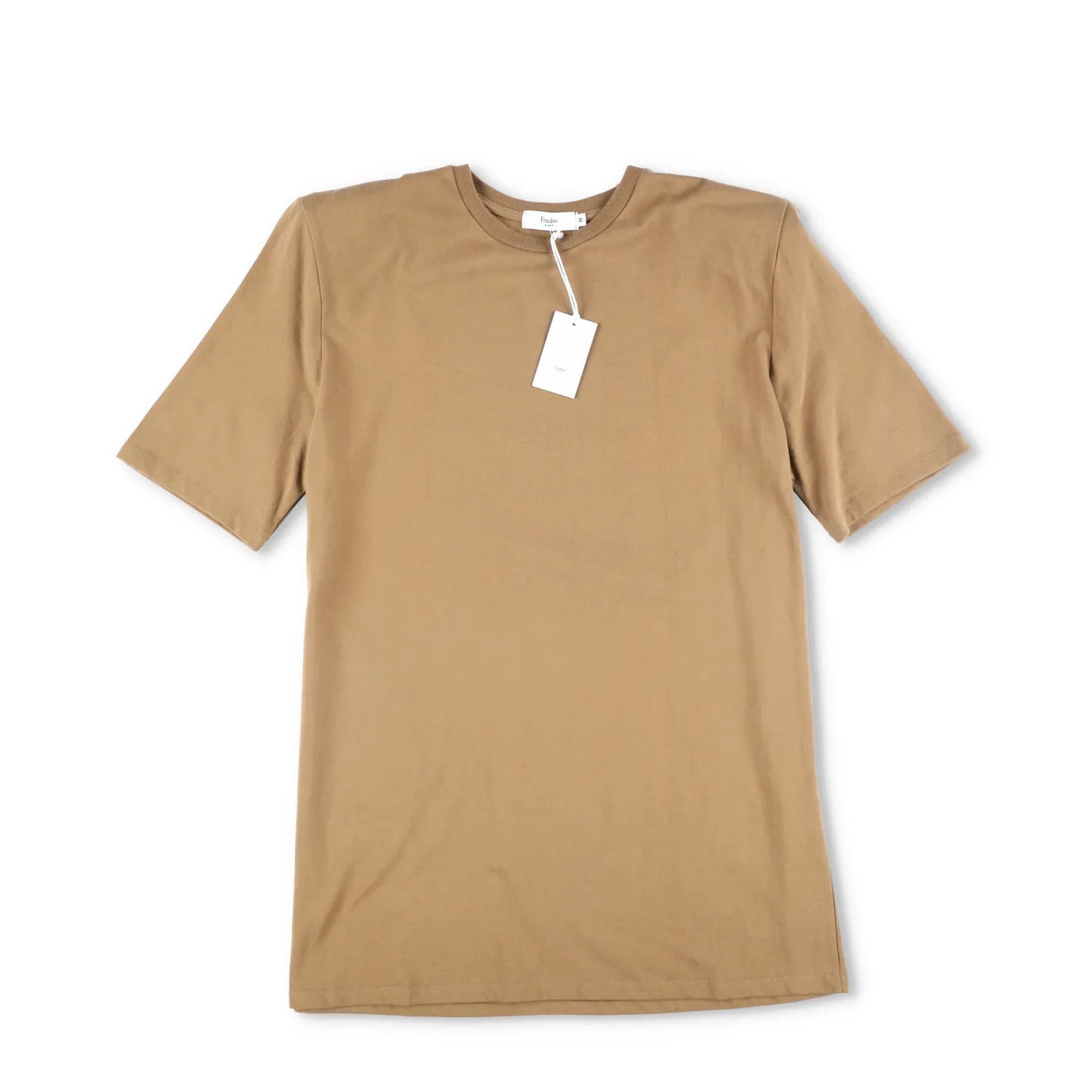 FRANKIE SHOP Mens T-Shirt Beige Crew Neck Short Sleeve Cotton Size M RRP 125 — View 5