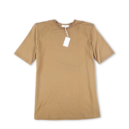 FRANKIE SHOP Mens T-Shirt Beige Crew Neck Short Sleeve Cotton Size M RRP 125 — View 5